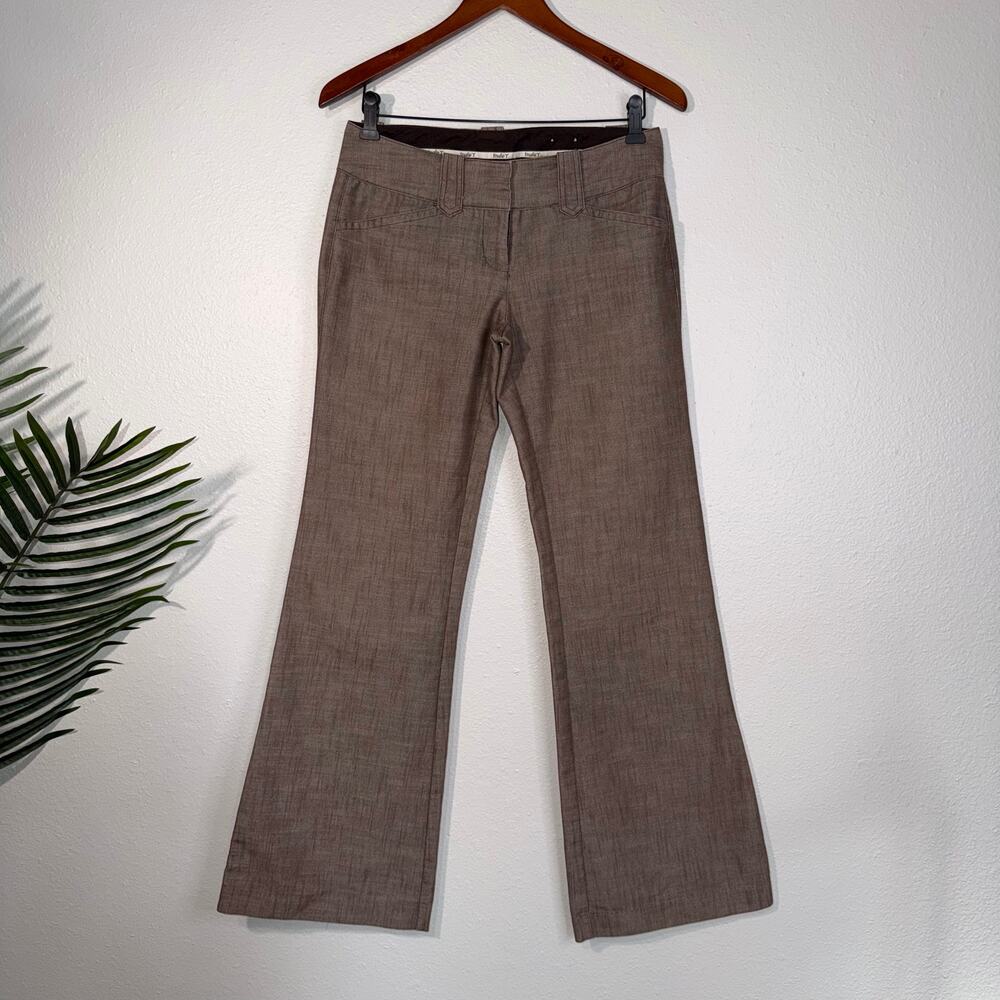 Studio Y Vintage Y2K Flare Trousers - Brown Melange